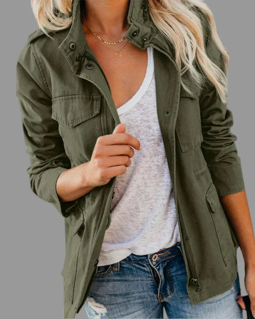 Berg-Feldt | Utility Jacke für Damen, Lässige Größenlänge