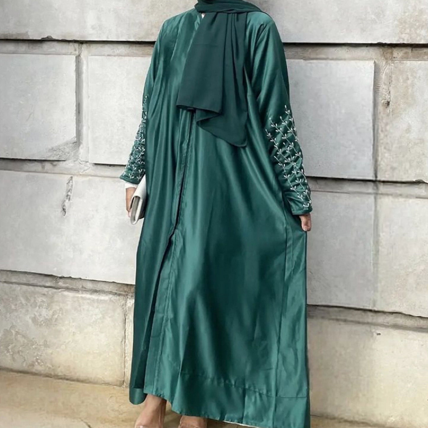 Berg-Feldt | Embroidered Sleeve Abaya for Elegant Occasions