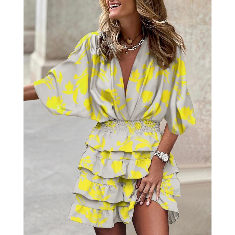 Robe mi-longue Marzia au design stylé
