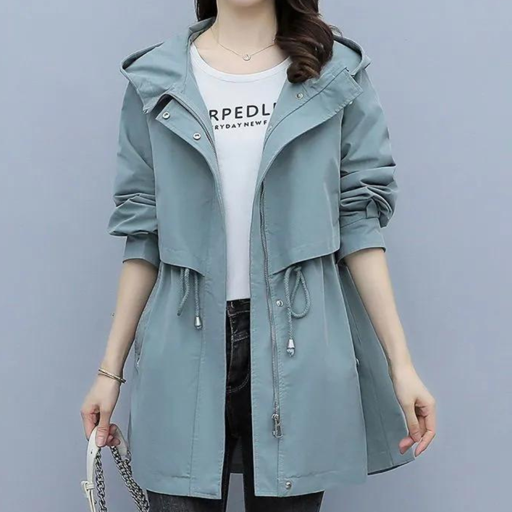 Berg-Feldt | Veste chaude à capuche avec laçage pour femme en automne