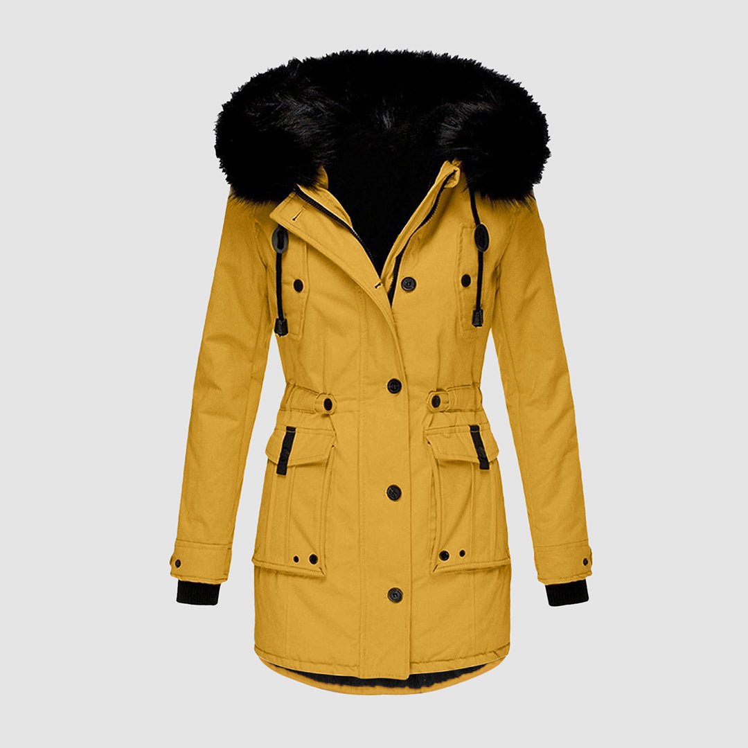 Berg-Feldt | Winter Parka Jack - Manteau rembourré tendance avec bord en fausse fourrure