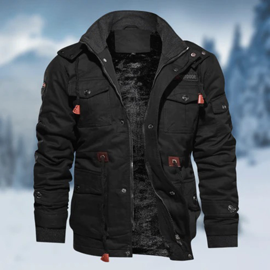 Berg-Feldt | Veste à capuche boutonnée décontractée pour femme Parfaite pour l'automne et l'hiver