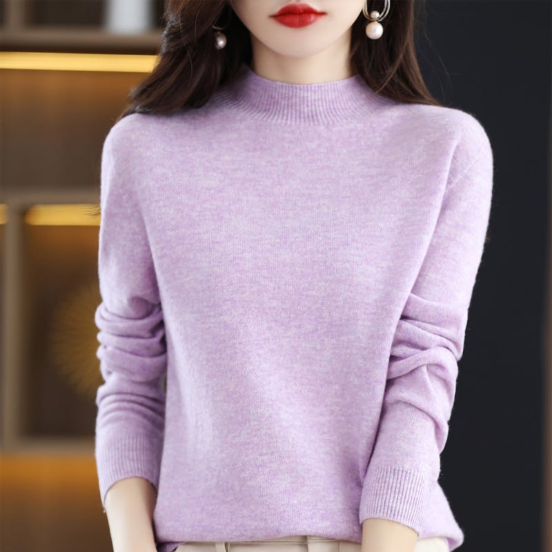 RAQUEL: Pull col roulé en grosse maille