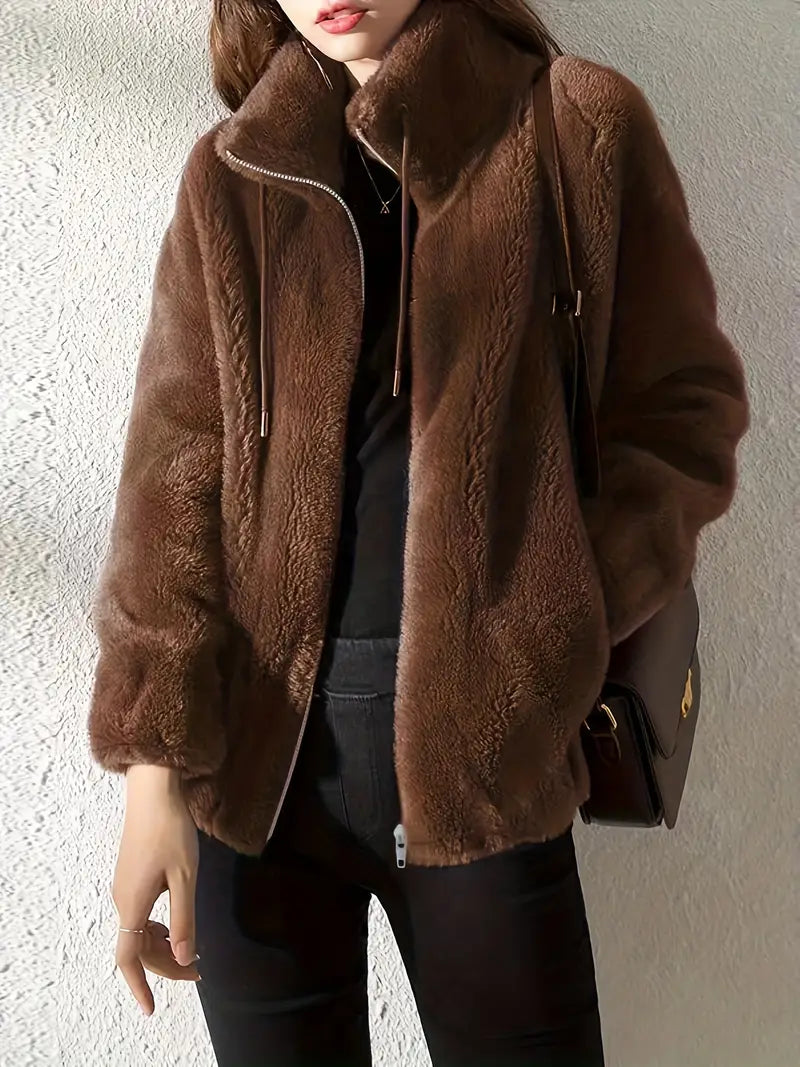 Berg-Feldt | Veste polaire femme chaude avec col montant et fermeture éclair