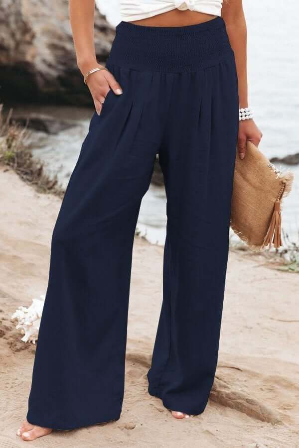 Quinley Leinenhose mit Stretchanteil