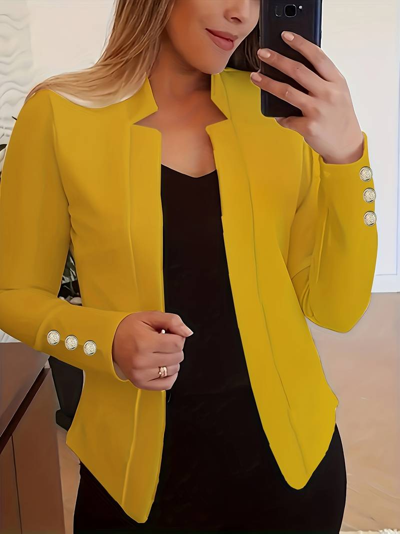 Avelena: blazer décontracté à manches longues et à boutons
