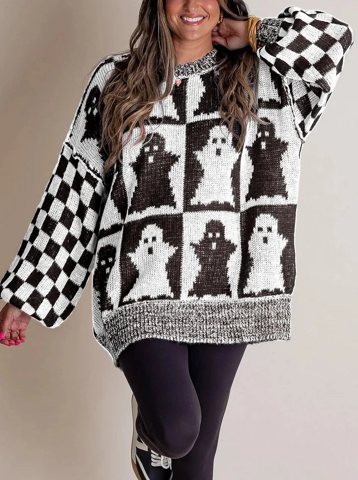 Berg-Feldt | Kariert Strickpullover