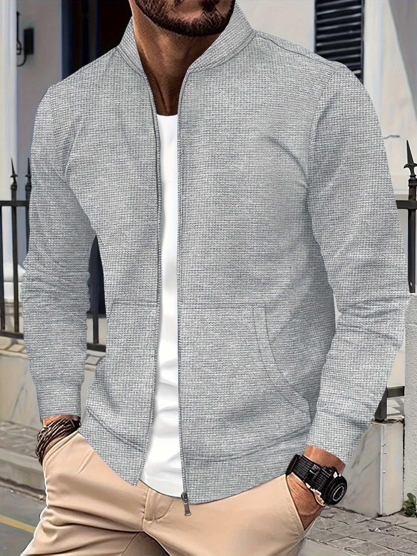 Berg-Feldt | Elegante Jacke mit Reißverschluss Baumwollmischung Stilvoll und Bequem