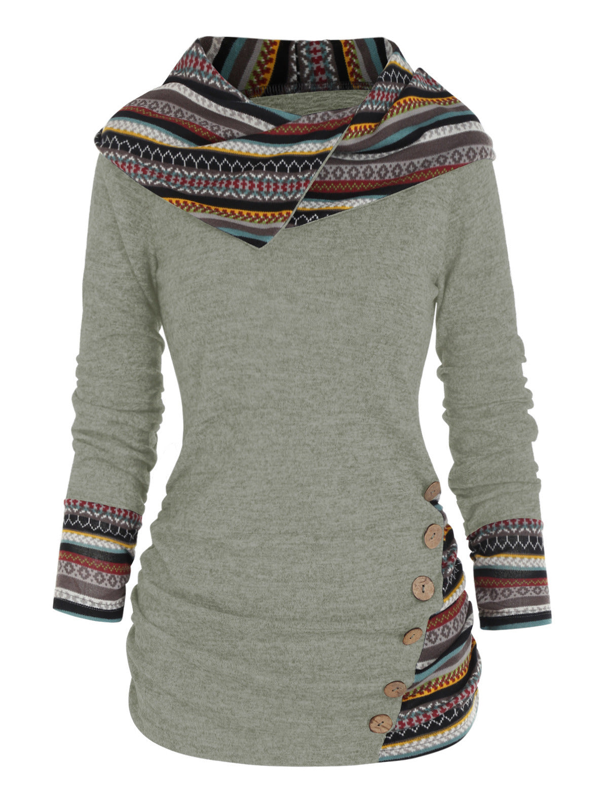 Sweat à capuche tribal tendance de Fudus