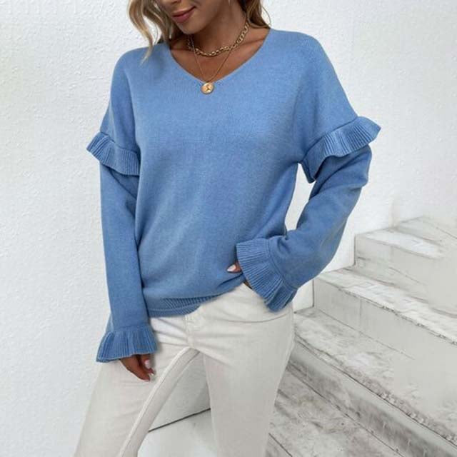 Berg-Feldt | Einfarbiger Strickpullover Für Kalte Tage
