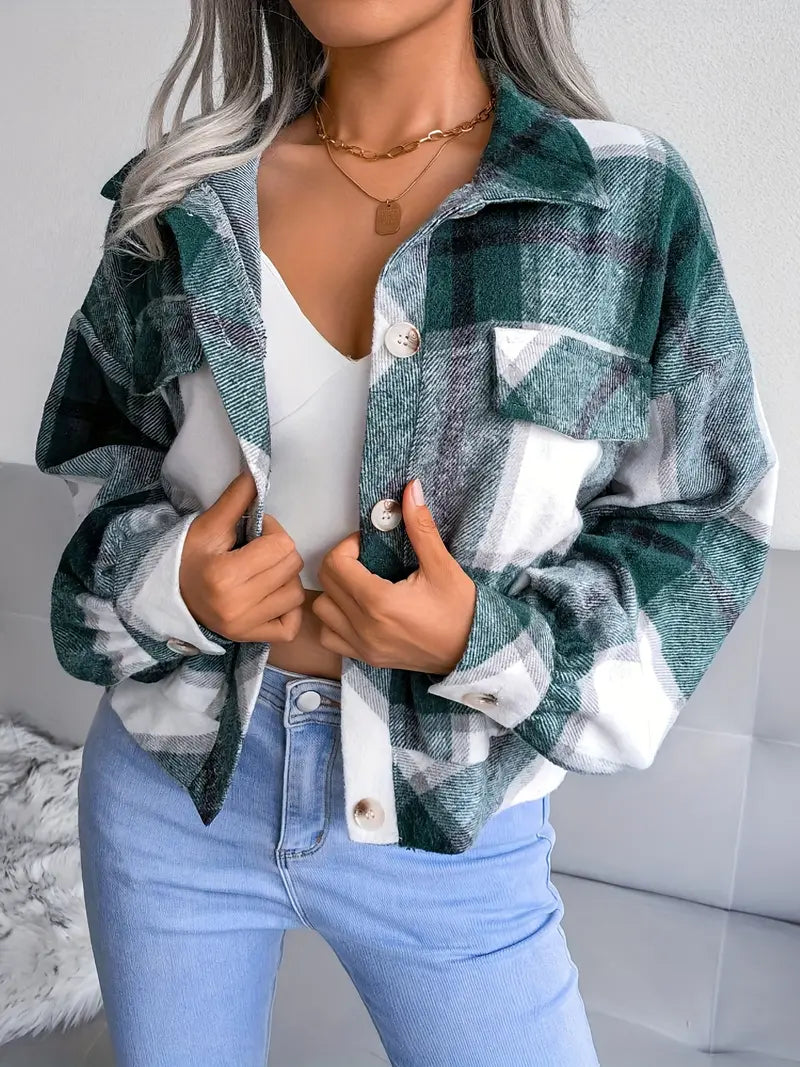 Berg-Feldt | Karierte Flanelljacke - Kurzschnitt