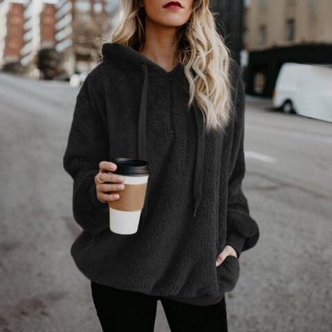 Sweat à capuche Fudus pour femme avec cordon de serrage