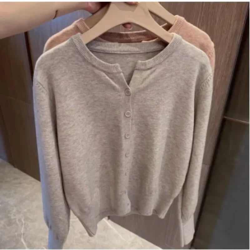 Berg-Feldt | grob gestrickter Woll-Kardigan-Pullover
