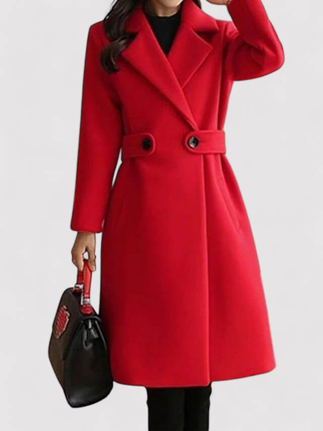 Berg-Feldt | Manteau d'hiver en laine avec ceinture