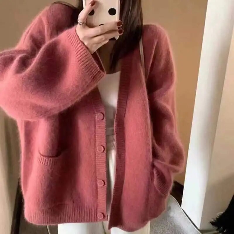 Berg-Feldt | Elegante Strickjacke mit Knopfleiste