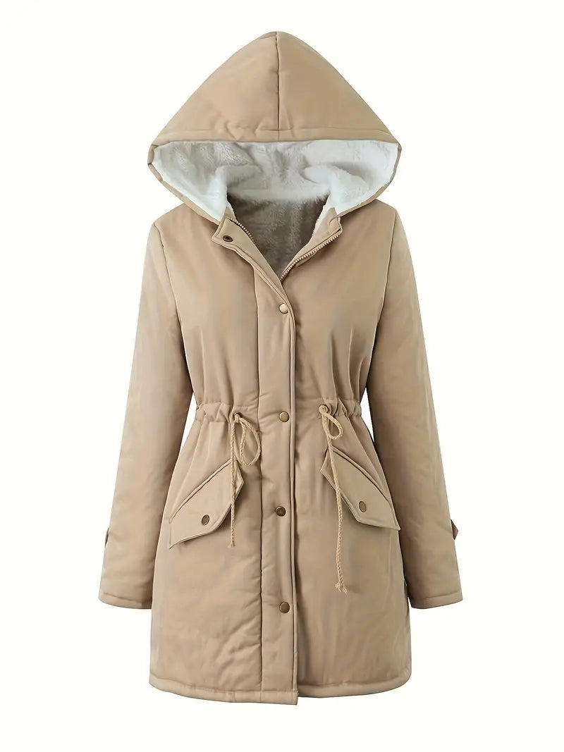 Berg-Feldt | Gefütterte Parkajacke mit Kapuze Winddicht und Warm Praktisches Design