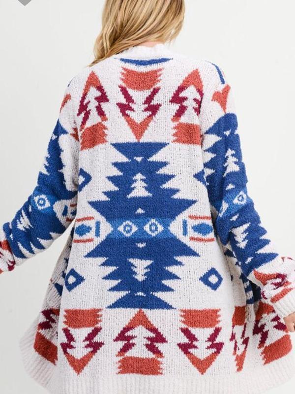 Berg-Feldt | Gilet bohème à motif ethnique Doux et chaud Design unique