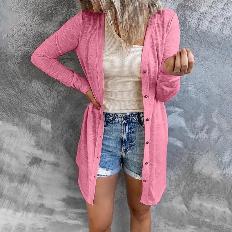 Berg-Feldt | Luftiger Damen Cardigan mit Knöpfen