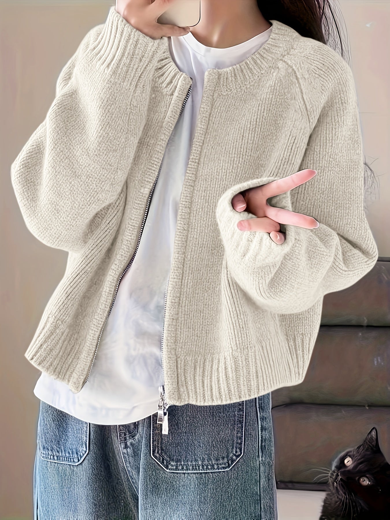 Berg-Feldt | Legere Damen-Strickjacke