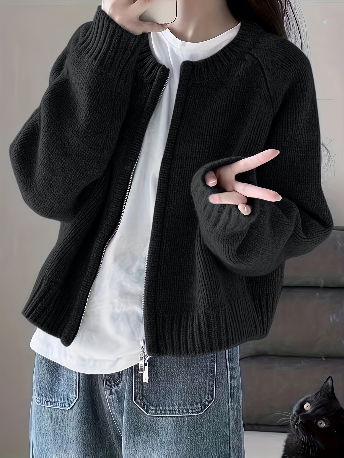 Berg-Feldt | Legere Damen-Strickjacke
