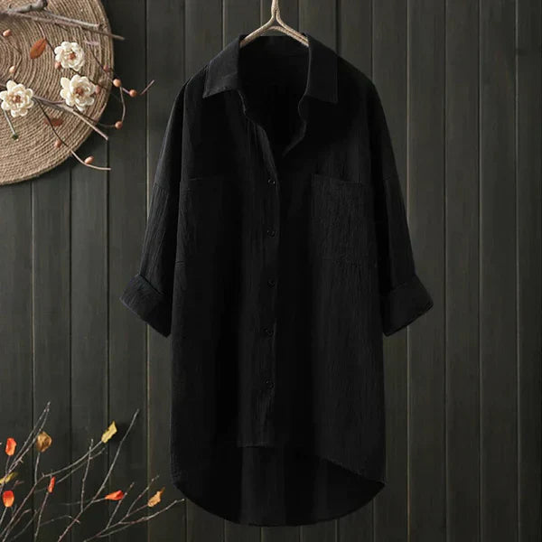 Chemisier oversized en lin Berg-Feldt avec poche poitrine