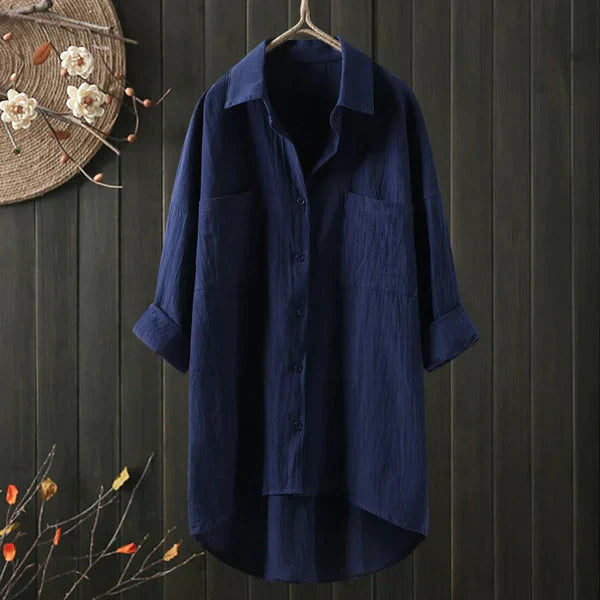 Chemisier oversized en lin Berg-Feldt avec poche poitrine