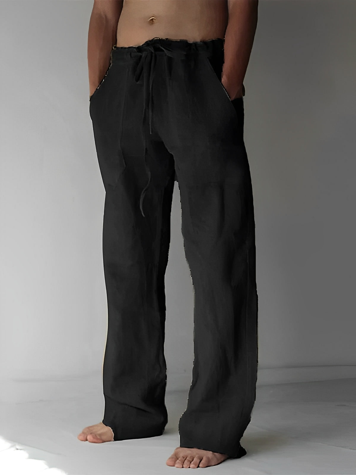Pantalon en lin style ample pour hommes par Garth