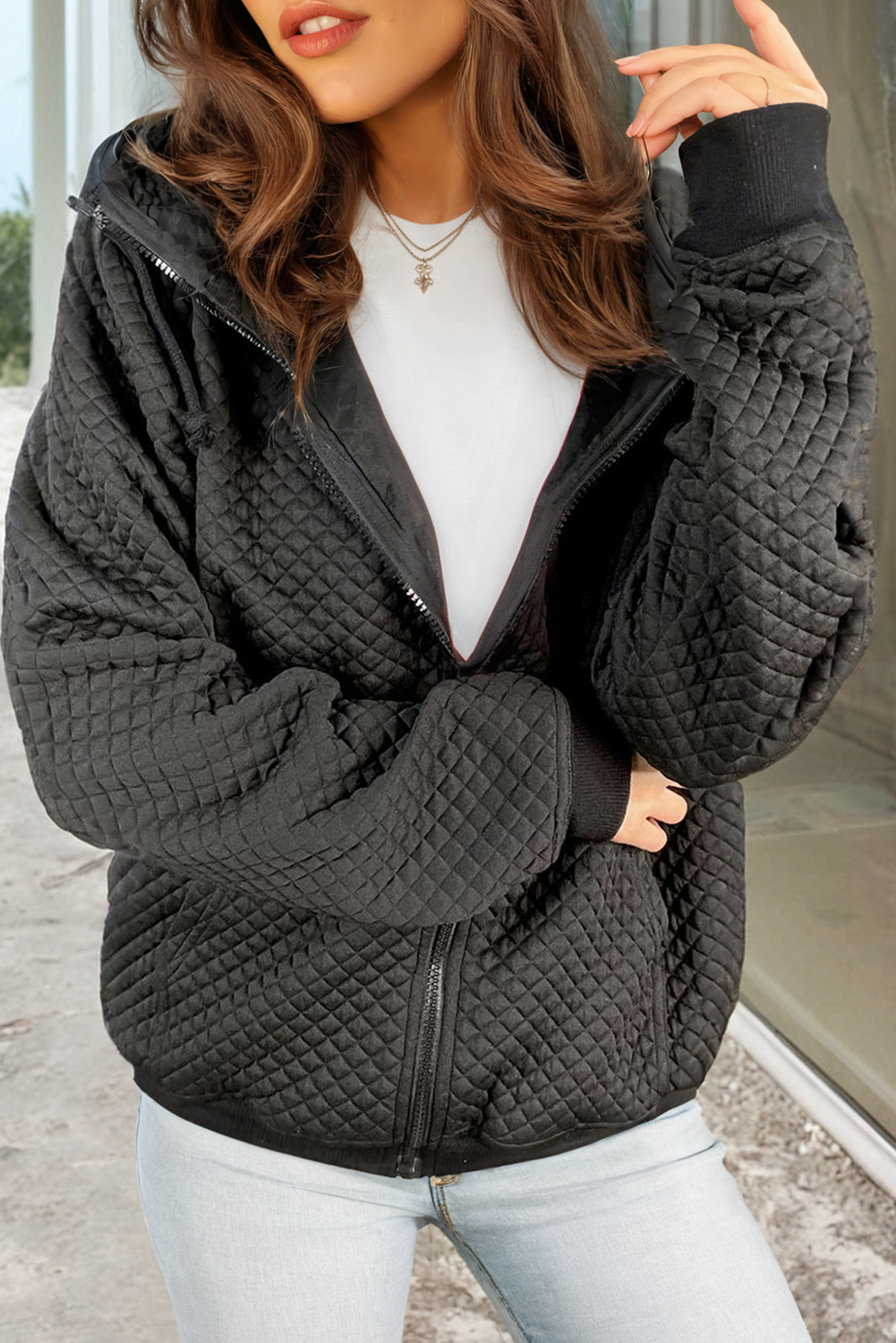 Berg-Feldt | Gepolsterter Hoodie Polyester-mischung Warm und Komfortabel
