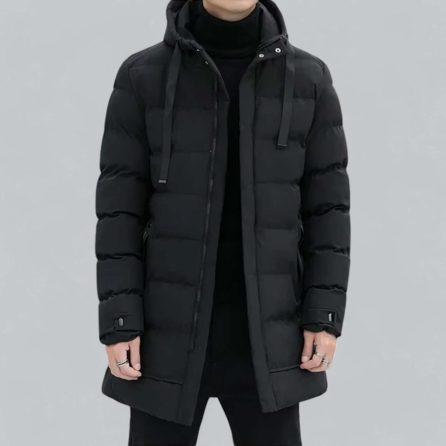 Berg-Feldt | Lang geschnittene gepolsterte Winter Parka Jacke