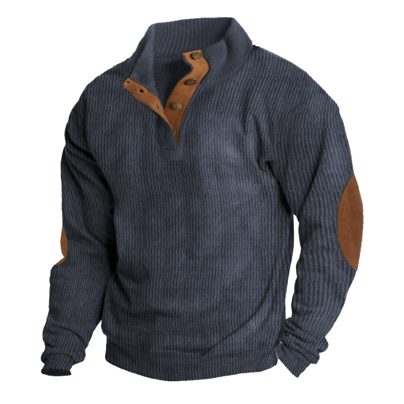 Berg-Feldt | Herrenpullover mit Knöpfen