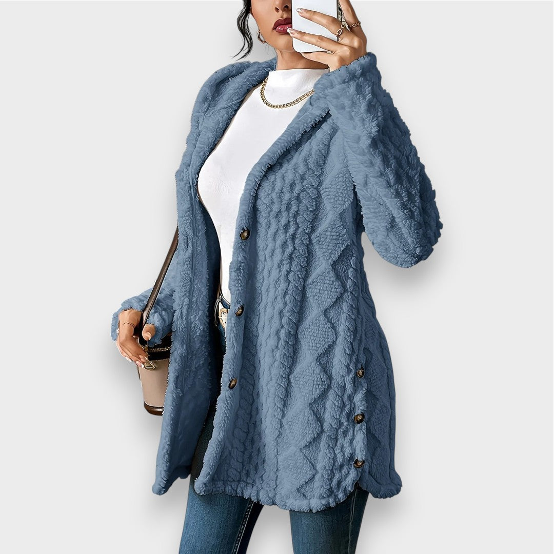 Berg-Feldt | Plüsch-Hoodie-Cardigan-Pullover