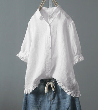 Blouses à volants Fudus pour femme