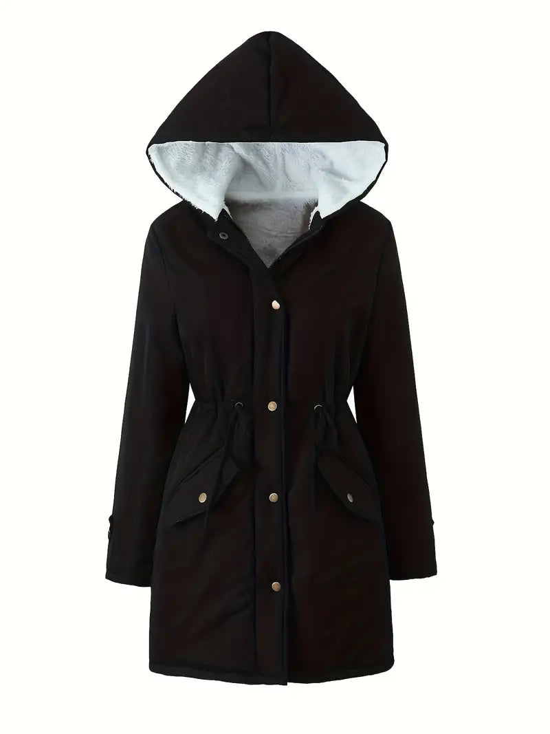 Berg-Feldt | Gefütterte Parkajacke mit Kapuze Winddicht und Warm Praktisches Design