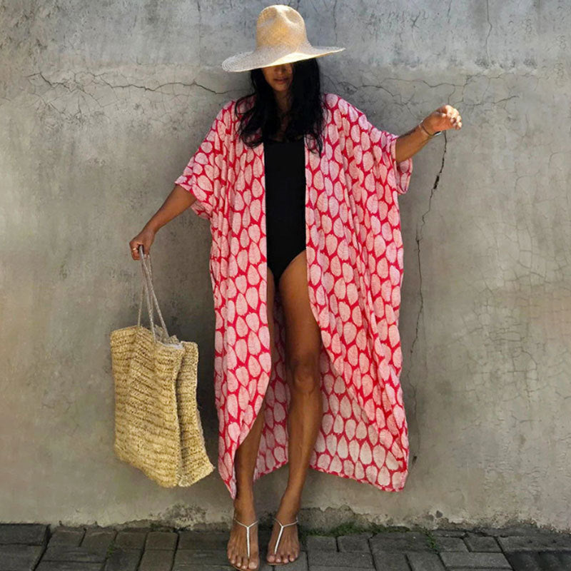 Berg-Feldt | Glamouröse Sonnenschutz Resort Strandkleid Cover Up