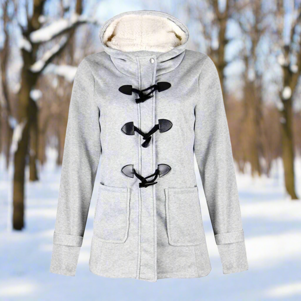 Berg-Feldt | Duffle-coat en laine avec bascule - Duffle-coat doublé polaire à capuche