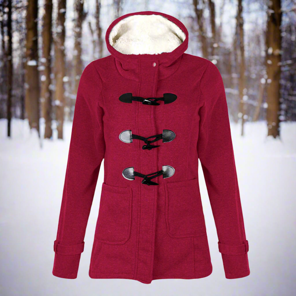 Berg-Feldt | Duffle-coat en laine avec bascule - Duffle-coat doublé polaire à capuche