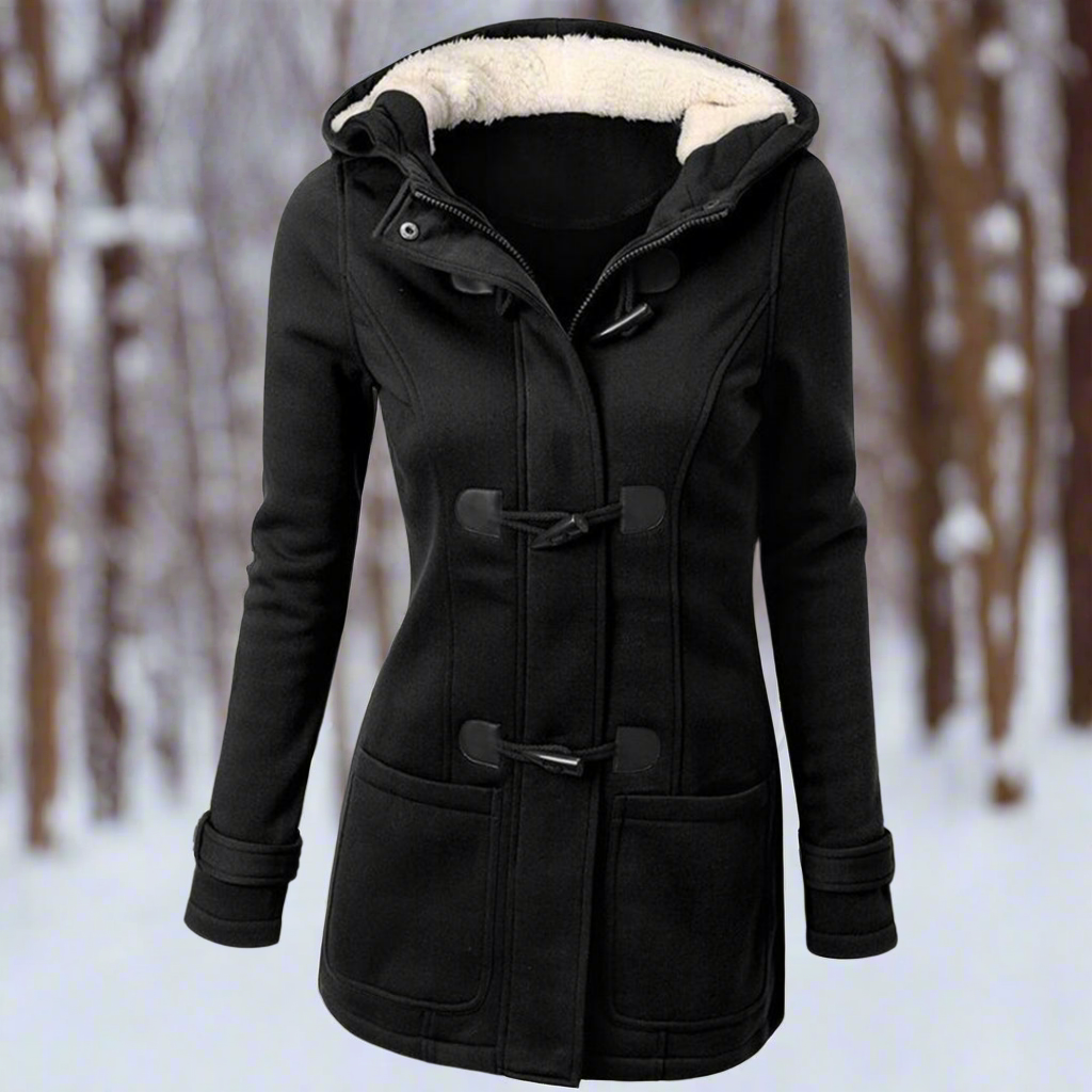 Berg-Feldt | Duffle-coat en laine avec bascule - Duffle-coat doublé polaire à capuche
