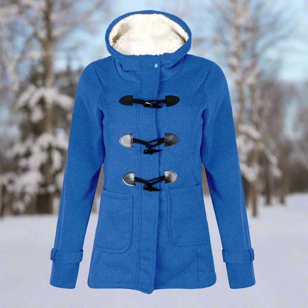 Berg-Feldt | Duffle-coat en laine avec bascule - Duffle-coat doublé polaire à capuche
