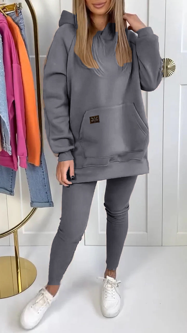 SAMIRA: Kapuzenpullover und Leggings-Set