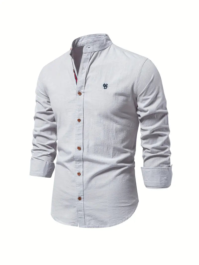 Benjamin : chemise à manches longues boutonnée pour le printemps
