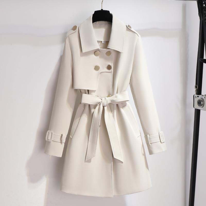 Berg-Feldt | Trench-coat Élégant Blanc pour Femme
