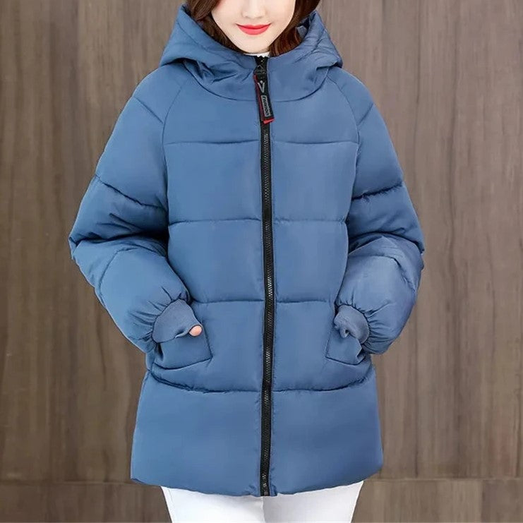 Berg-Feldt | Lange mit Kapuze und Lockerer Schnitt für Frauen Ideal für Den Winter