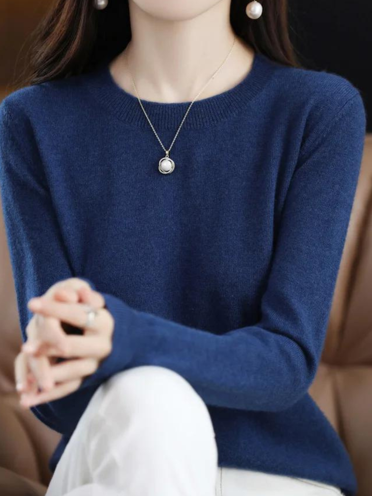 Berg-Feldt | Pullover - Stylischer weicher Langarm-Strickpullover