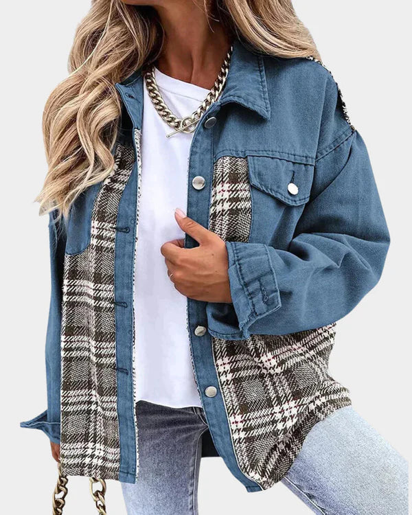 Beksley : Veste à carreaux simple