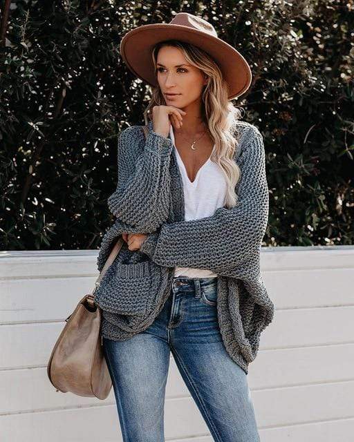 Berg-Feldt | Cardigan en tricot bohème ample avec poches pratiques