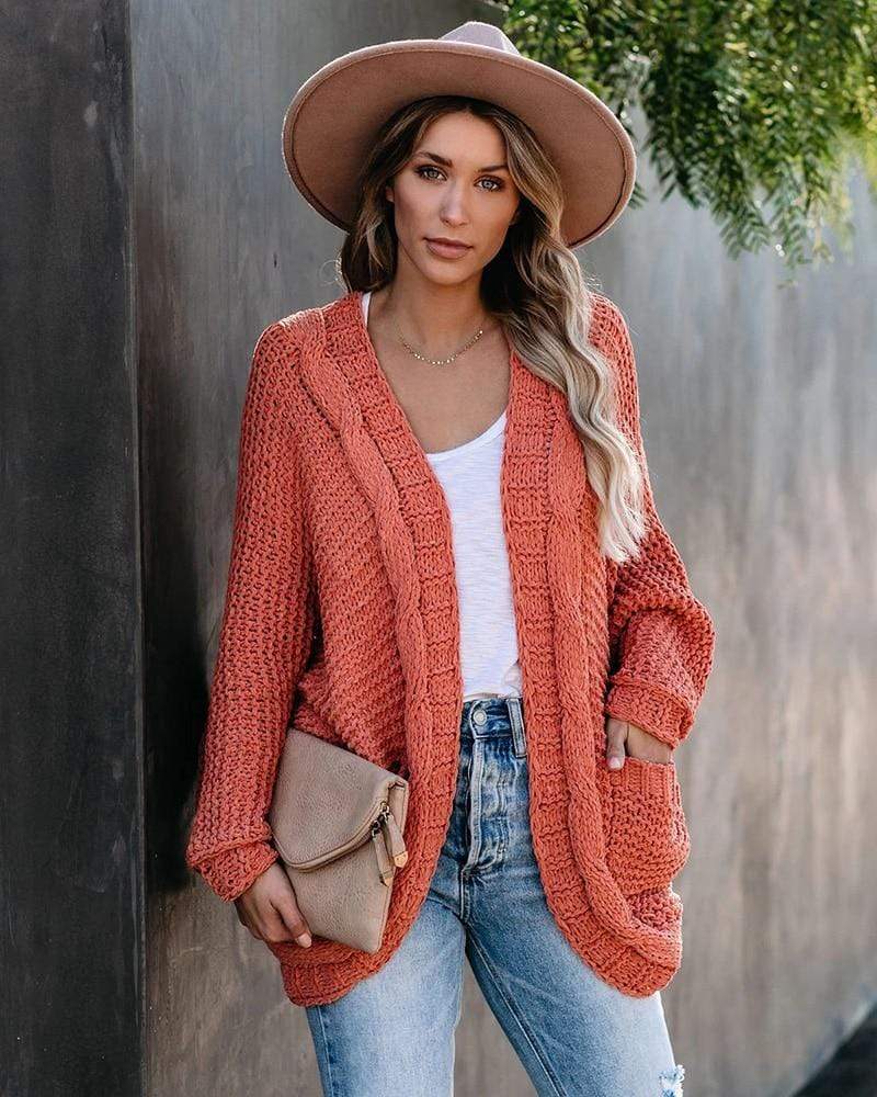 Berg-Feldt | Cardigan en tricot bohème ample avec poches pratiques