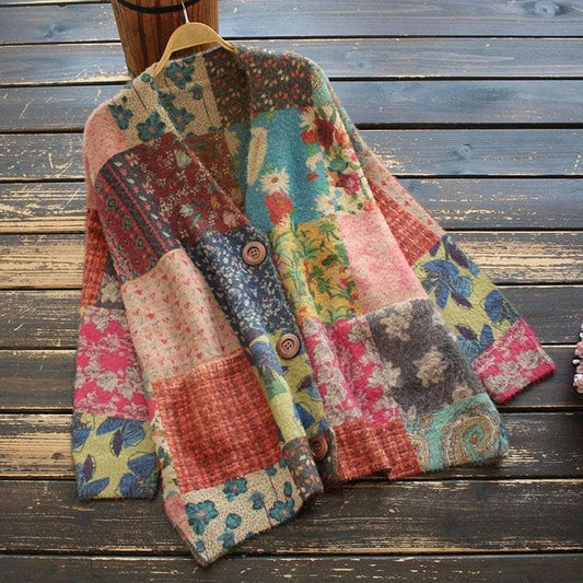 Berg-Feldt | Kariertes Cardigan Pullover - Berg-Feldt