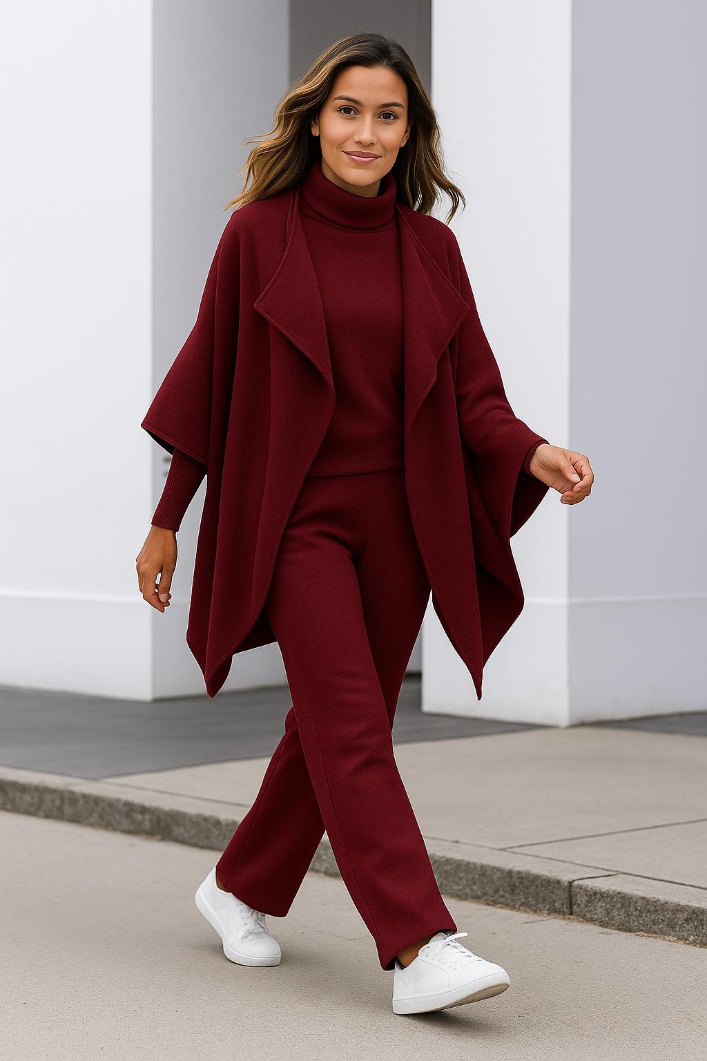 Berg-Feldt | Strick-Set mit Strickjacke, Oberteil und Hose