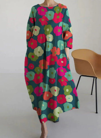 Robe aspect coton avec impression 3D Fudus