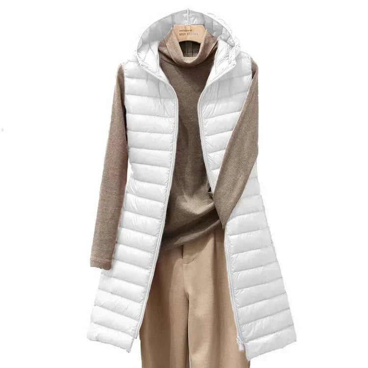 Berg-Feldt | Gilet en duvet et coton pour femme avec capuche